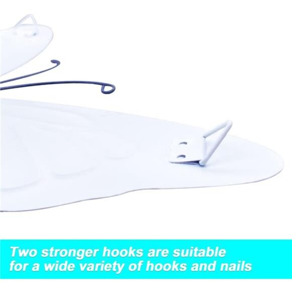 Metal Butterfly Wall Art Outdoor Decor - 4 Pack 9.8in Butterflies Wall Decor - Picture 6 of 7